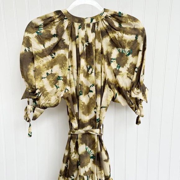 Ulla Johnson Selena Cover Up Dress Olive Midi - Picture 8 of 10